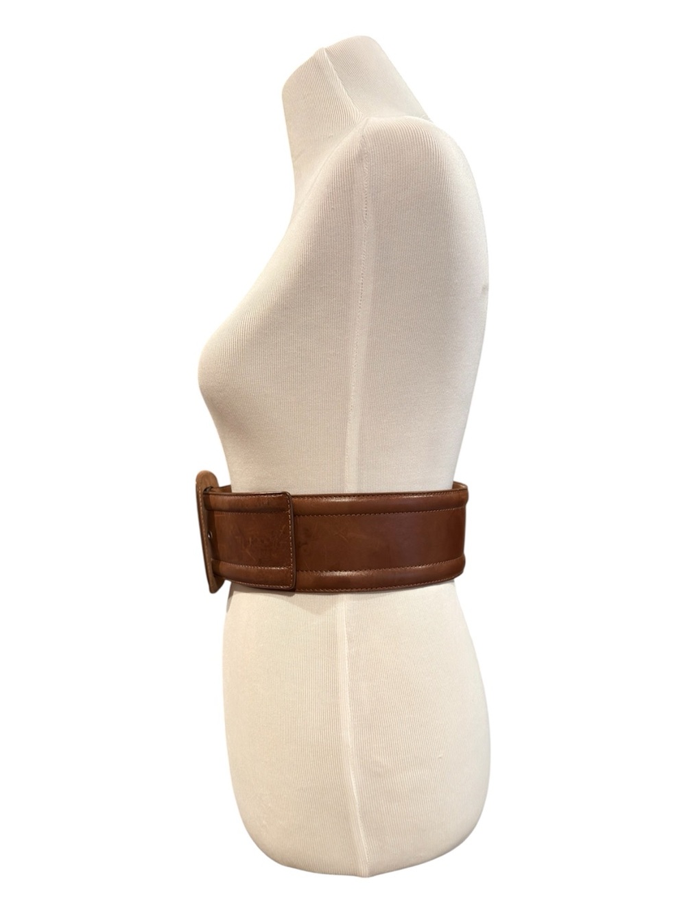 Michael Kors Luxury Leather Wide Brown Waist Belt Women’s Small Made in Italy - Picture 4 of 9